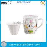 Ceramic Tea Cup With Ceramic Infuser thumbnail-1