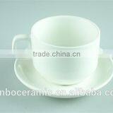 Classic Small Coffee Cup and Saucer Set, Porcelain Tea Cups and Saucers Cheap Wholesale thumbnail-1