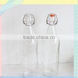 Transparent Glass Water Bottle With Buckle thumbnail-1
