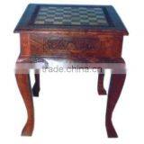 Wooden Antique Style Stool Table thumbnail-1