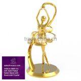 24K Gold Plated Metal Ballet Stand With Swarovski Elements thumbnail-1