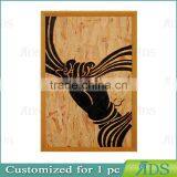 Framed Handmade Veneer Buddha Decorative Wall Art thumbnail-1