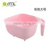 Square Plastic Vegetable Draining Strainer Basket With Handle,big Size thumbnail-6