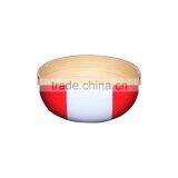 Lacquer Bamboo Salad Bowls, Spun Bamboo Bowls thumbnail-5
