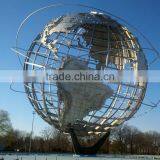 Art Deco Garden Statues Metal Craft Sculpture Stainless Steel Balls thumbnail-1