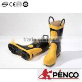 Firefighter Safety Rubber Shoes Steel Toe Fire Retardant Security Fireman Foot Protected Boots thumbnail-3