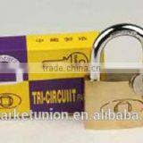 Iron Brass Padlock in Yellow or Gray Color With Master Key thumbnail-3