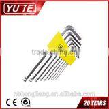 9pcs Long Arm Ball Point Hex Key /hex Key Spanner /ball Point Hex Key Wrench Nickel-Plated thumbnail-1