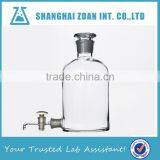 Aspirator Bottle With Loose Drop ,Ground-in Glass Stopper,Glass Stopcock on Bottom, Laboratory Glassware thumbnail-1