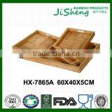 Antique Color Bamboo Wood Serving Trays For Home Hotel Restaurant thumbnail-1