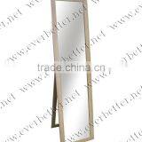Wholesale Wood Color Floor Standing Mirror for Living Room