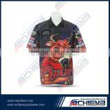 customized motor racing shirts with sublimation race jersey