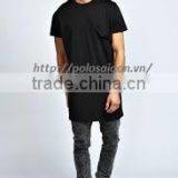 Men Blank t Shirt, Long Line , 100% Cotton thumbnail-1