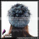 CX-C-135A OEM/ODM Fashion Custom In Stock Rex Rabbit Fur Woman Winter Hat thumbnail-3