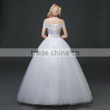 MGOO Customised Ball Gown White Plain Satin Bridal Dress Sleeveless Elegant Simple Dress For Wedding Formal Dress thumbnail-6