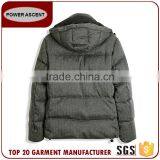 Good Quality Man Warm Stand Collar Padded Quilting Hoody Jacket In China thumbnail-2