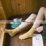 Zm53125a Simple Design Solid Color Women Cotton Ankle Short Socks thumbnail-5