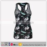 Custom Hot Sales Black Latest Design Girls Tank Top Breathable Yoga Wear Colorful Running Singlet For Ladies Summer thumbnail-3