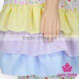 2017 New Three Color Cake Skirt Sleeveless Suit Stylish Ruffle Set Kids Anarkalifall Boutique Girl Clothing Outfits thumbnail-6