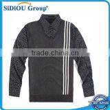 Black 2015 Fashion Pullover Sweater Men thumbnail-1