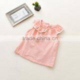 S33569W 2017 Fashion Baby Girls Clothing Cute White Lace Floral Ruffle Shirts thumbnail-4