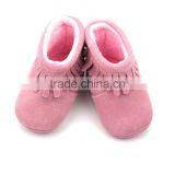 Wholesale Baby Moocsin Shoes Suede Leather Baby Girl Boots thumbnail-2