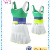 custom blank Girl's /child Bright Pleated fashion girl Tennis Dress wholesale