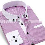 Fancy White Color Collar & Cuff Button Down Collar Shirt for Men thumbnail-2