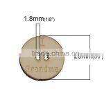 Wood Sewing Buttons Scrapbooking 2 Holes Round Natural Message Pattern I Love Grandma " thumbnail-2