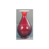 Red Glazed Porcelain Vase For Home Decorative