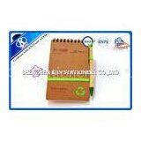A6 Recycled Kraft Paper Notebook With Ball Pen For School Students or Office