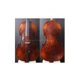 Five (5) strings Strad style Cello Antiquing Finish