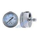 Stainless Steel Connector Welding Pressure Gauge Filled Oil With Shrink Bayonet Bezel thumbnail-1