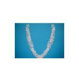 Sell Rayon Embroidery on Organza With Handcraft Nailing Beads & Sequins. thumbnail-1