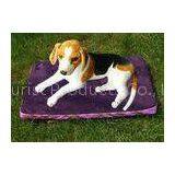 Polyester Rectangle Pet Cushion Purple Waterproof Dog Bed Suede 1.3KG thumbnail-1
