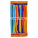 sunscreen Microfiber colorful rainbow terry lightweight rectangle beach towel