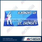 customize sublimated partern polyester towel banner