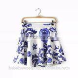 2015 Fashion Dress Autumn Coat Blue and White Porcelain Show Thin Two Pieces Dress Ladies Sportwear thumbnail-4