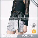 Super Floral Flowy White XO Shorts thumbnail-2