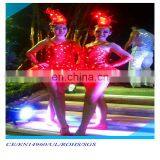 Hot Kids Led Latin Dance Dress/luminous Kids Princess Dress With Led Lights thumbnail-1