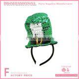 Promotional Headbands Green Composite Sponge Free Size Irish Headband For Irish Festival