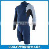 Customize Service 2/3MM Premium Neoprene CR Men Long Sleeve Scuba Shorty Diving Suit thumbnail-3