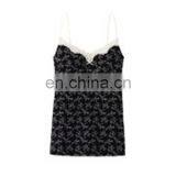 2015 New Design Small Floral Lace Halter Top thumbnail-3