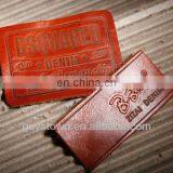 Custom Embossed Jeans Genuine Leather Tag With Brand Name Logo thumbnail-5