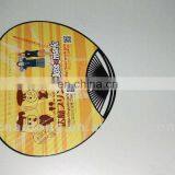 Advertising Item Custom Logo Paper+plastic Round Hand Fan