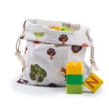 Hot Sale Custom printing Cotton fiber Toy Sundries Storage bags Drawstring Pouch
