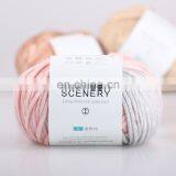 Mixed Colors Acrylic Wool Blend Material Cake Yarn Rainbow Yarn Crochet Knitting Yarn thumbnail-4