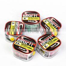 Rock Fishing SUNLINE BASIC FC 300M Carbon Fiber Fishing Line Pesca Linha Carbono