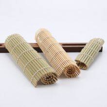 Good Quality Wholesale Nature Bamboo Sushi Rolling Flat Mat thumbnail-1