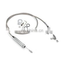 SBC BBC 700R4 Stainless Braided Transmission Kickdown Cable For Chevy